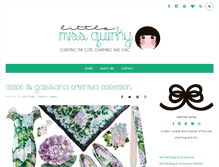 Tablet Screenshot of littlemissquirky.net